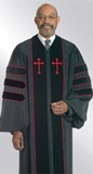 Doctoral clergy robe for men